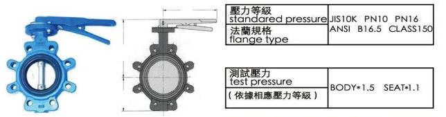 鑄鐵全耳型蝶閥,瑞光閥門